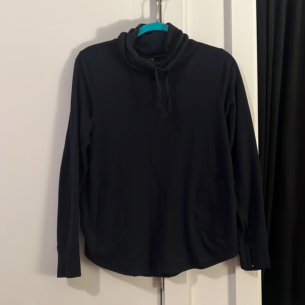 Old Navy Active Go Dry Navy Sweater, Pockets, Cowl Neck